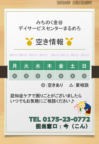 まるめろデイ 空き情報 8.3.png
